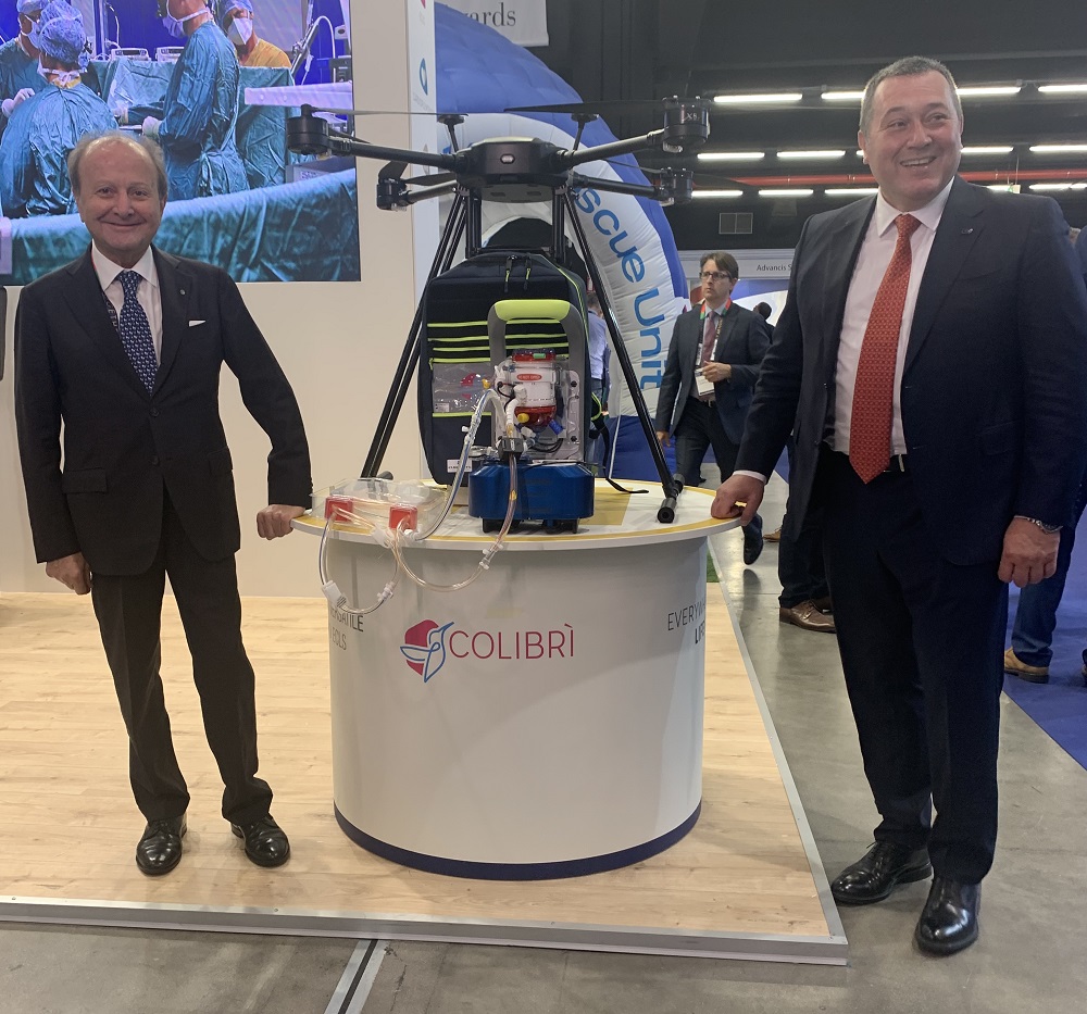 Eurosets presents Colibri, the lightest and most compact extracorporeal life support device that can be carried inside a backpack